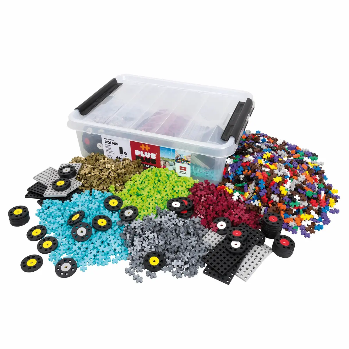Plus-Plus Go! 2600-Piece Educational Building Set - Creative Play Tub 1