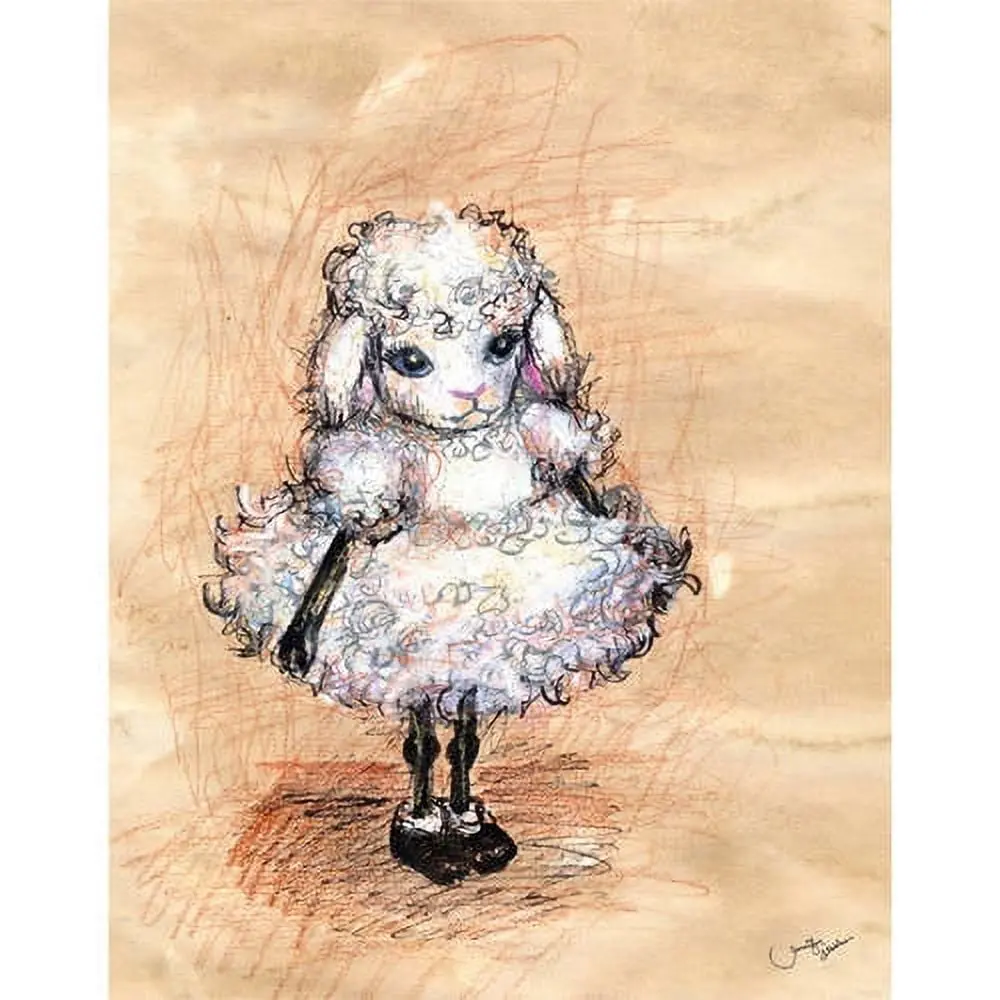 Oopsy Daisys Holly The Lamb 10 Inch Plush - Frilly Wool Dress 1