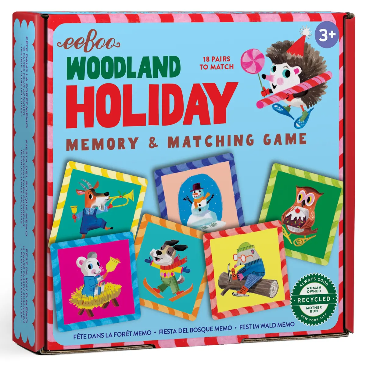 Eeboo Woodland Holiday Memory & Matching Game 1