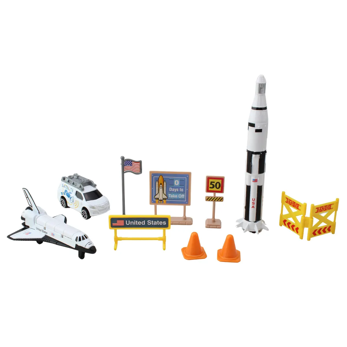 Galactic Voyager Space Shuttle Playset - 10 Piece Set 1