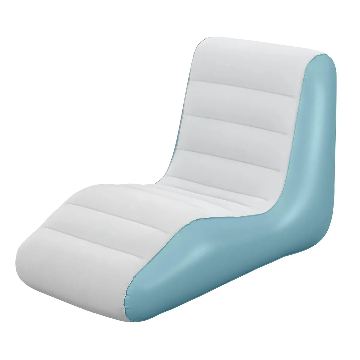 Bestway Leisure Luxe Chaise Lounger Inflatable Air Recliner - Blue & Grey 1