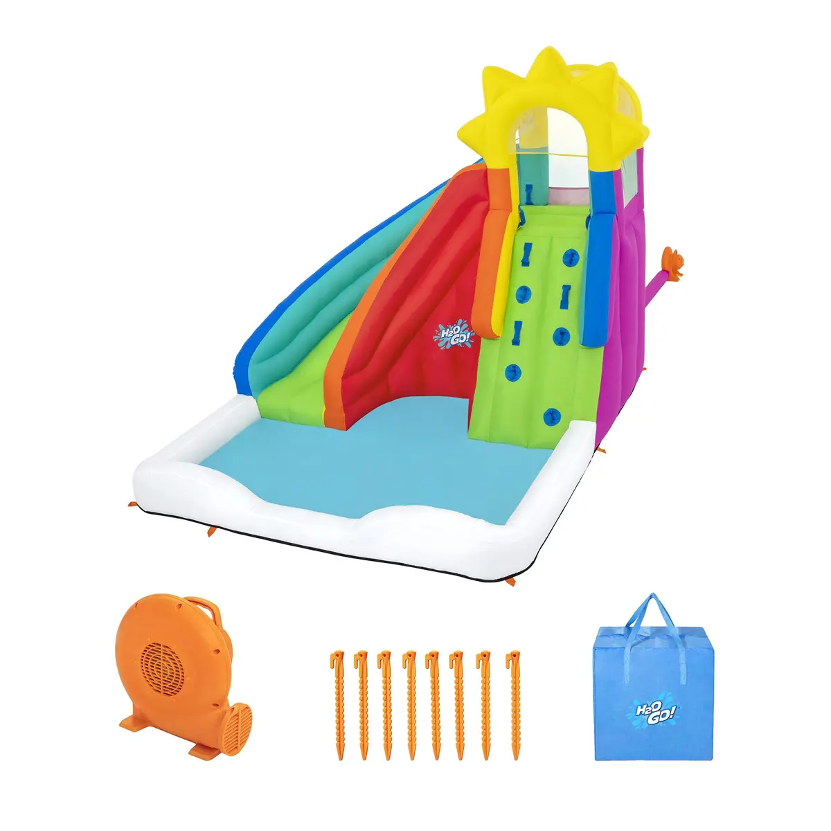 H2ogo! Mega Water Park - Sun Slide - Inflatable Backyard Adventure 1