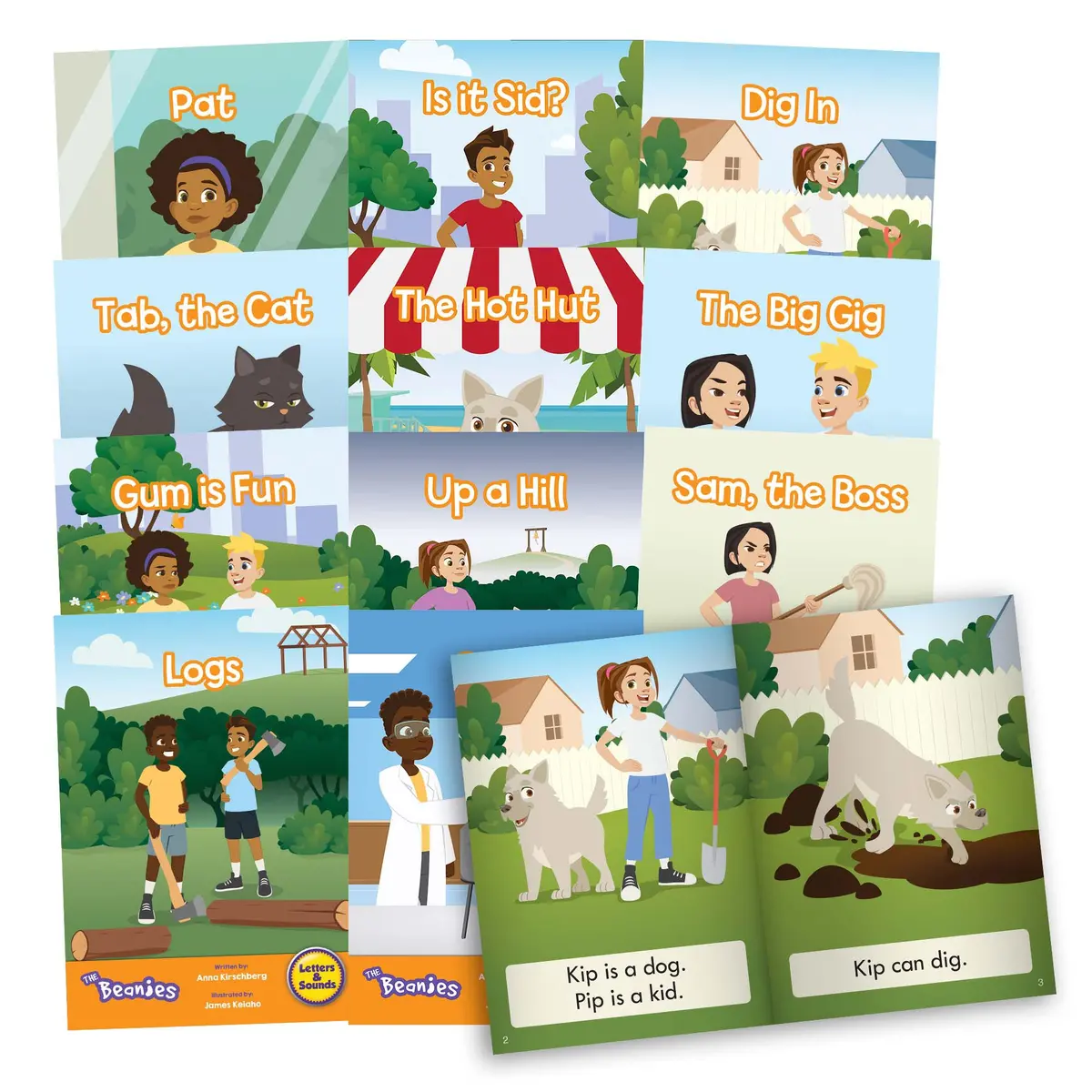 Junior Learning Beanies Diversity - 12 Book Phase 2 Decodables Set 1