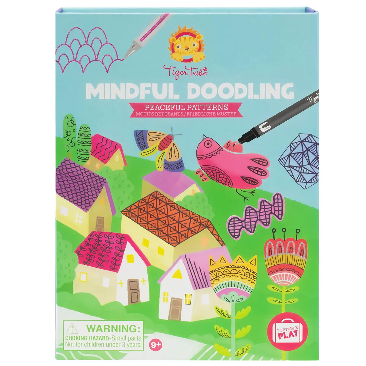 Tiger Tribe Mindful Doodling Peaceful Patterns Activity Kit With Gel Pens 1