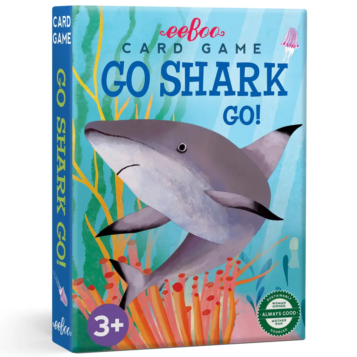 Eeboo Go Shark Go! Ocean-Themed Go Fish Card Game For Kids, Ages 3+ 1