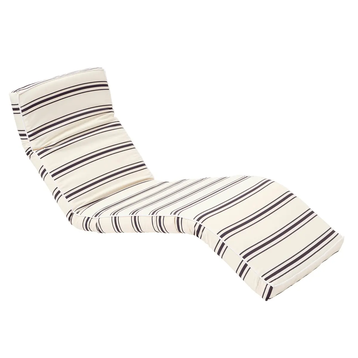 Sunnylife Adjustable Lounger Chair - Charcoal Stripe 1