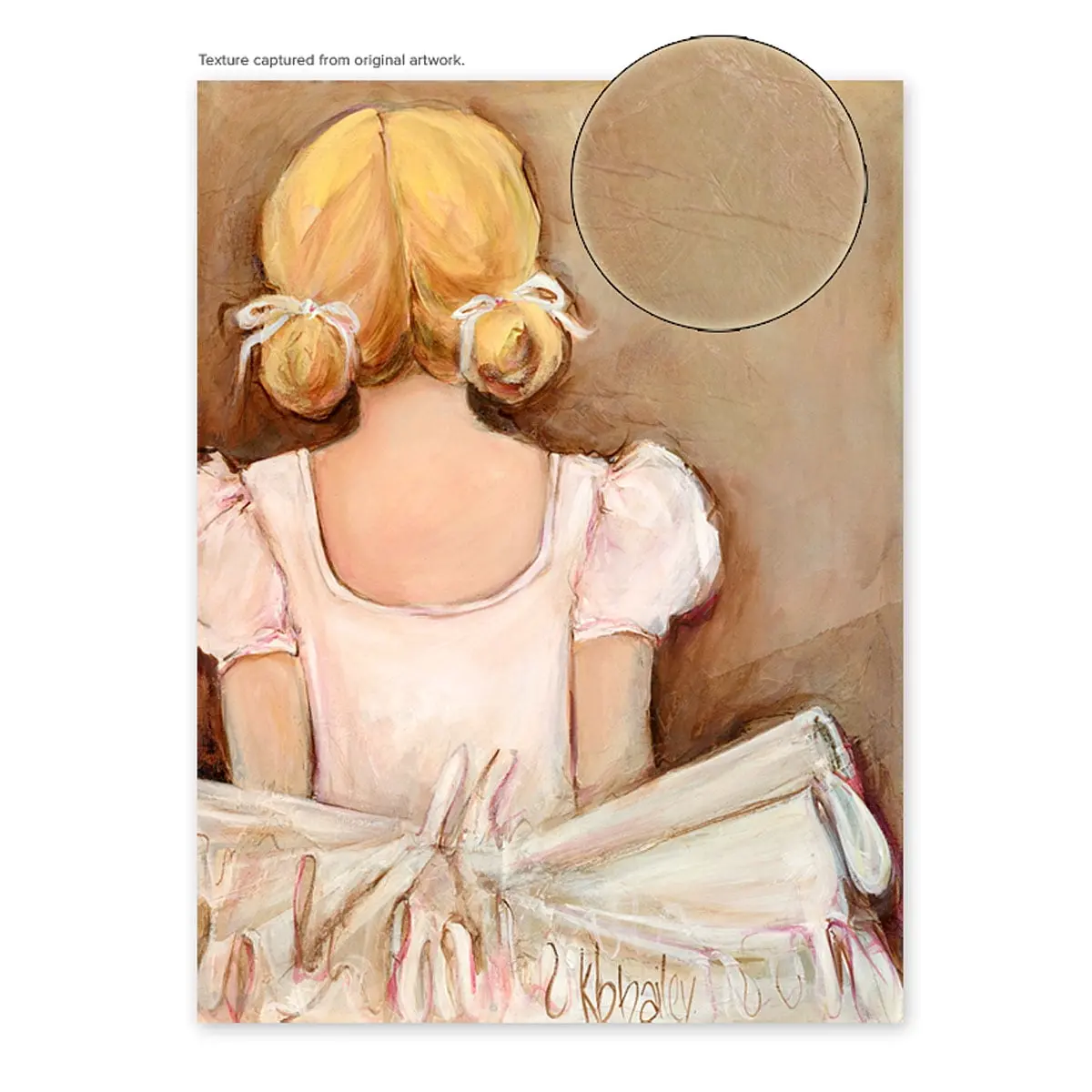 Oopsy Daisy 14X18 Beautiful Ballerina Canvas Wall Art - Pink 1