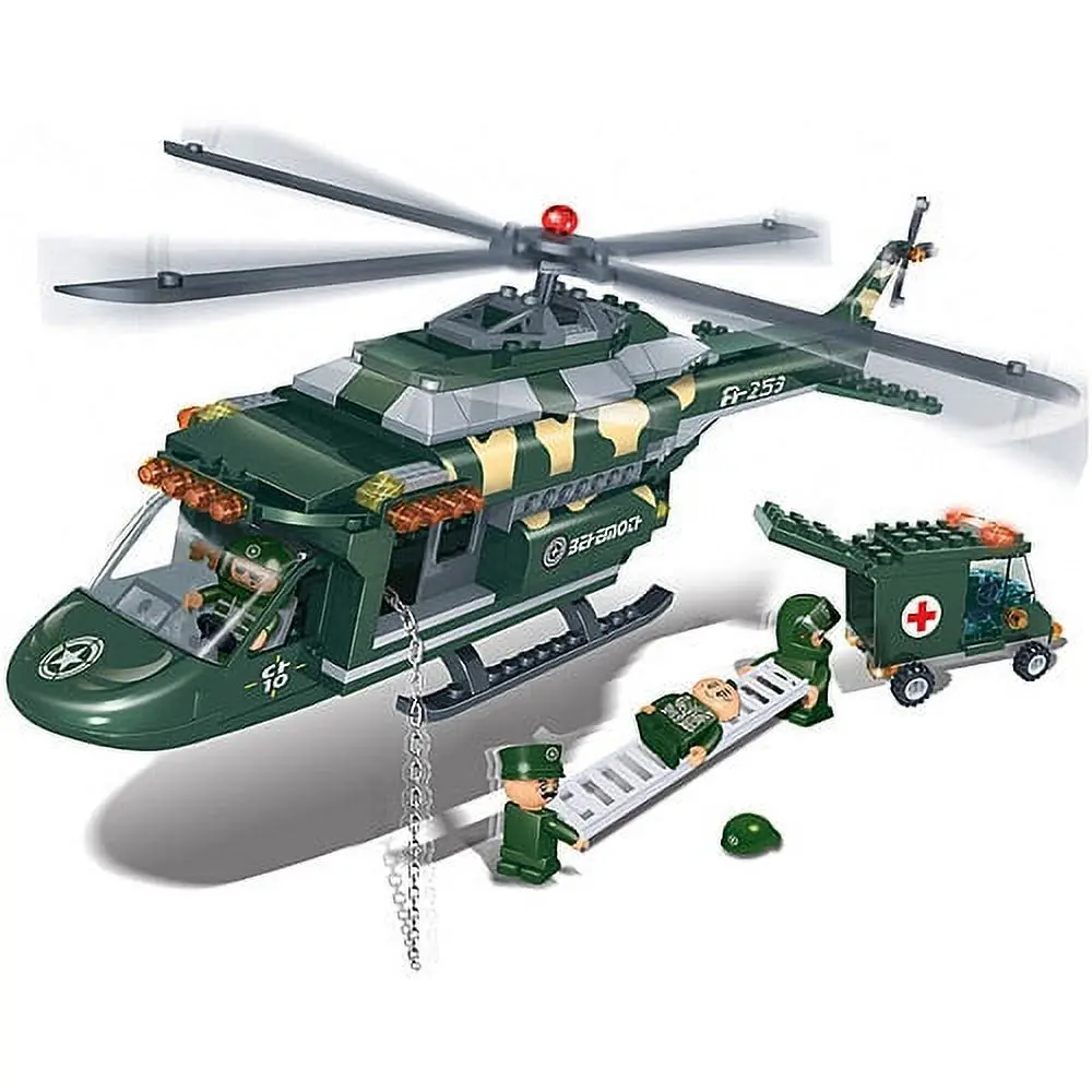 Banbao Medical Helicopter Building Kit - 263-Piece Set 1