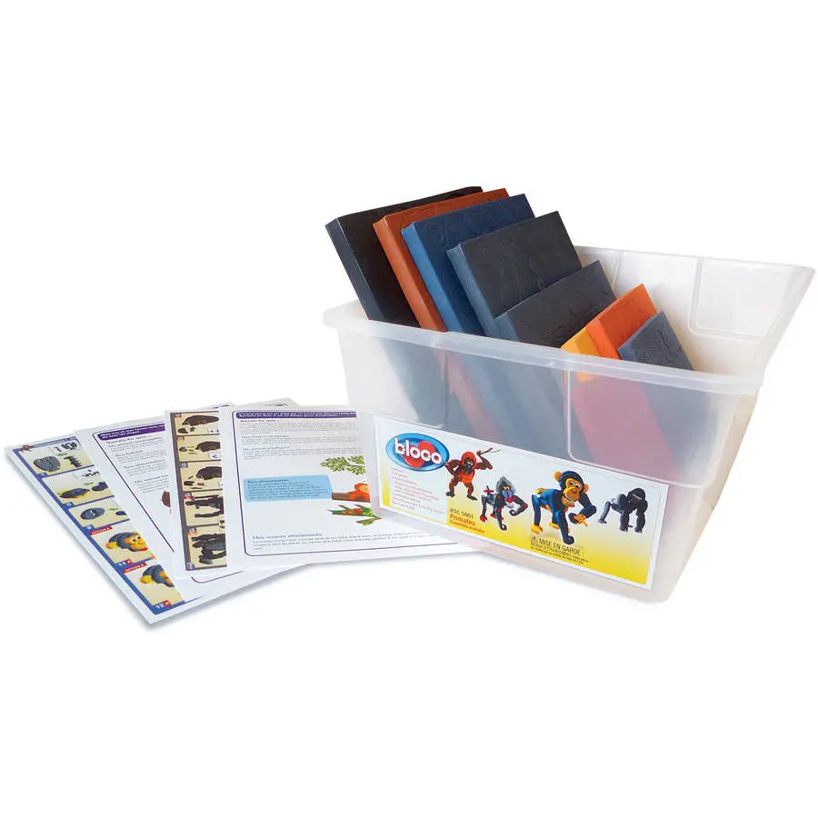 Bloco Toys Educational Primates Building Set - Group Activity Kit 1