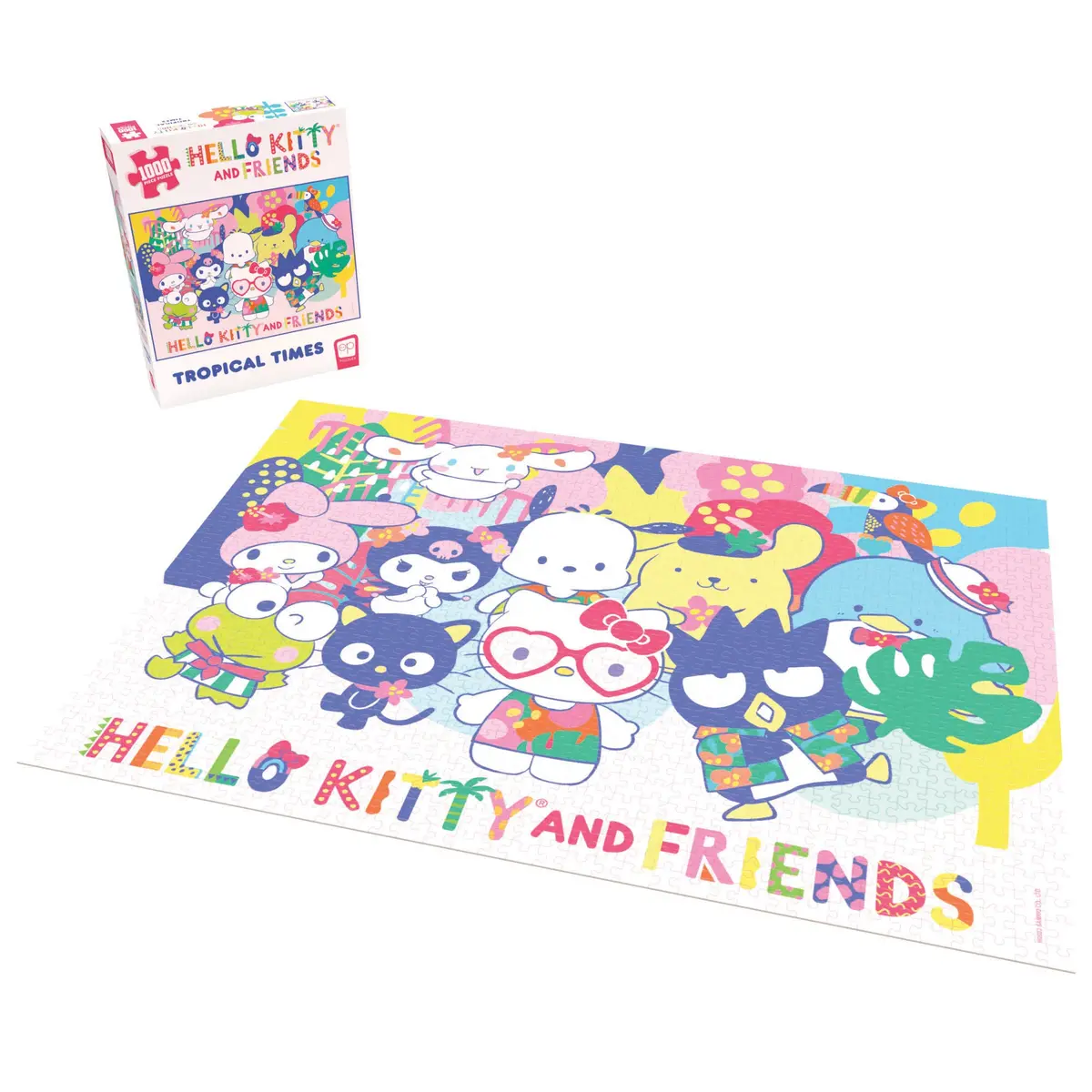Usaopoly Hello Kitty And Friends Tropical Times Jigsaw Puzzle - 1000 Pc 1