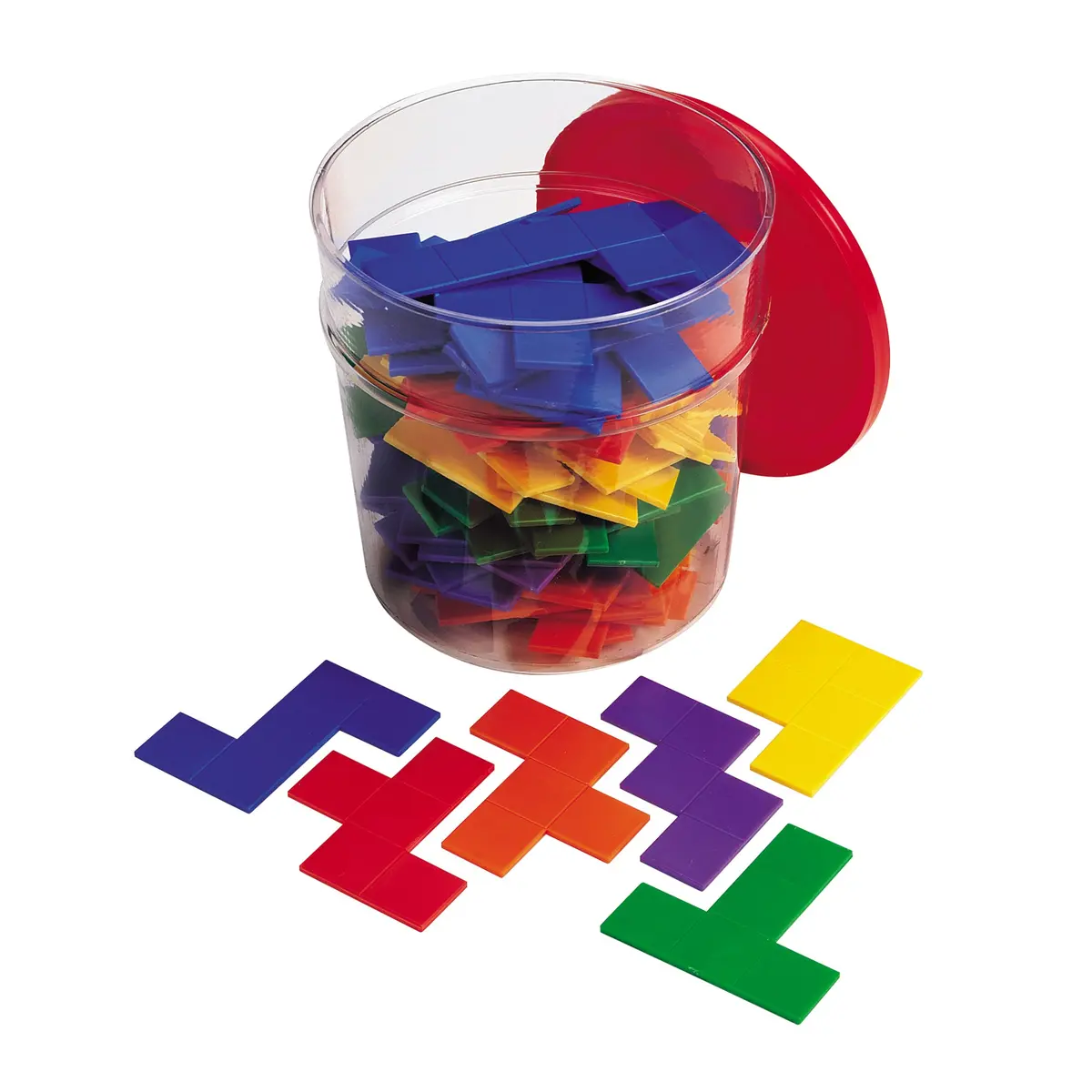 Learning Resources Rainbow Premier Pentominoes - Colorful Educational Set - Pack Of 72 1