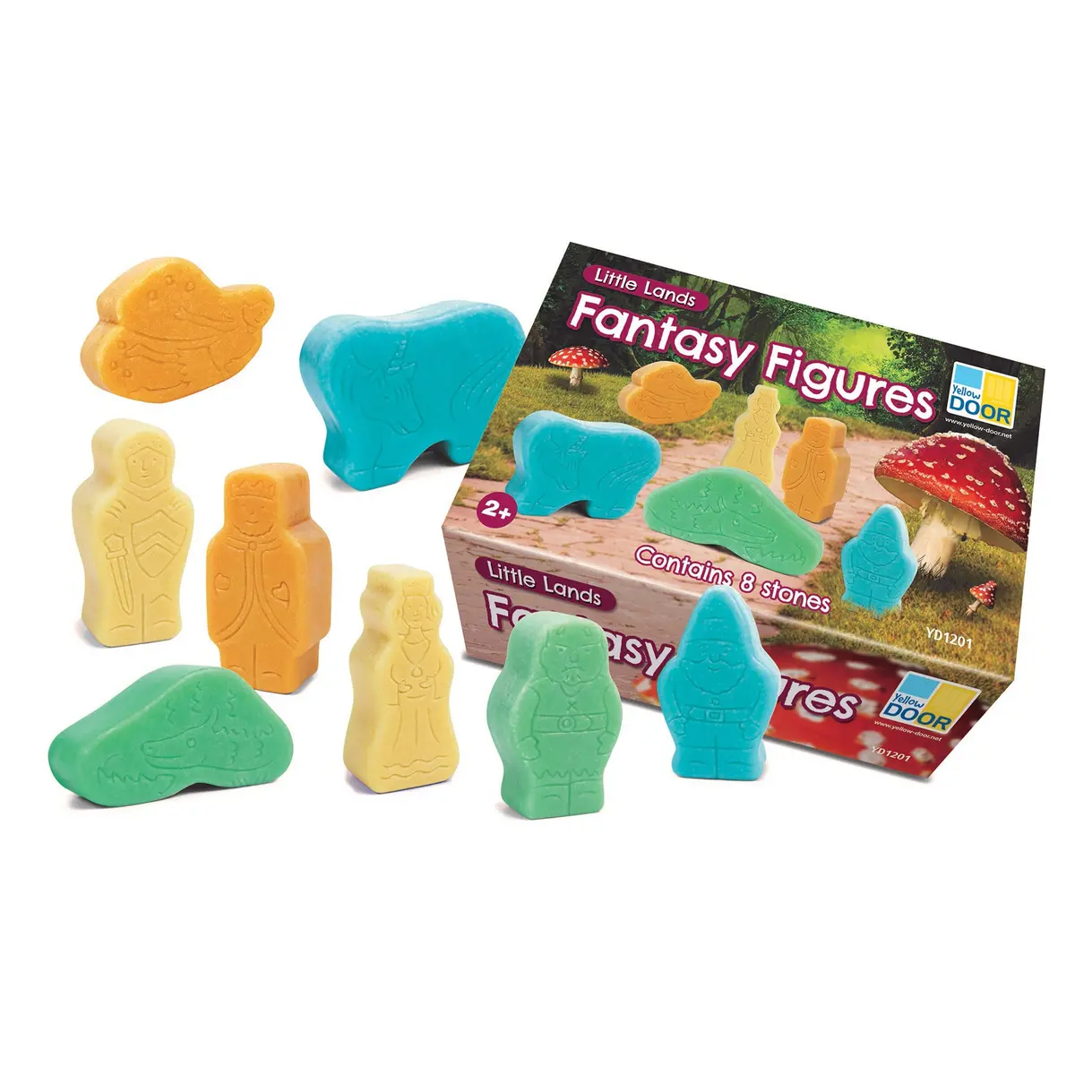 Yellow Door Little Lands Fantasy Figures - Set Of 8 Enchanted Stone Characters 1