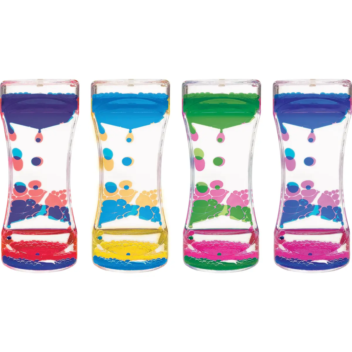 Teacher Created Resources Liquid Motion Bubbler Set - 4 Count - Assorted Colors 1