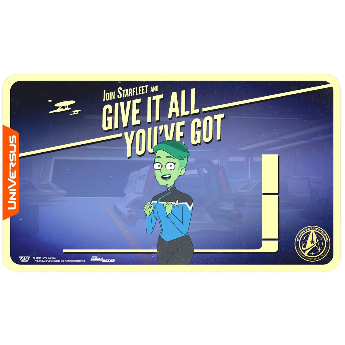 Universus Star Trek Lower Decks D’Vana Tendi Neoprene Playmat, 24X14" 1