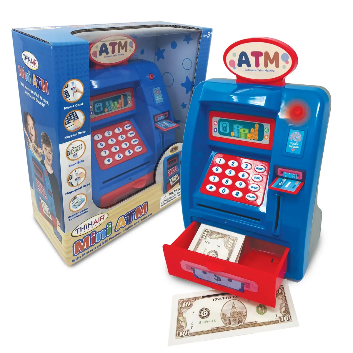 Playful Minds Mini Atm - Interactive Piggy Bank With Sounds And Lights For Kids Age 3+ 1