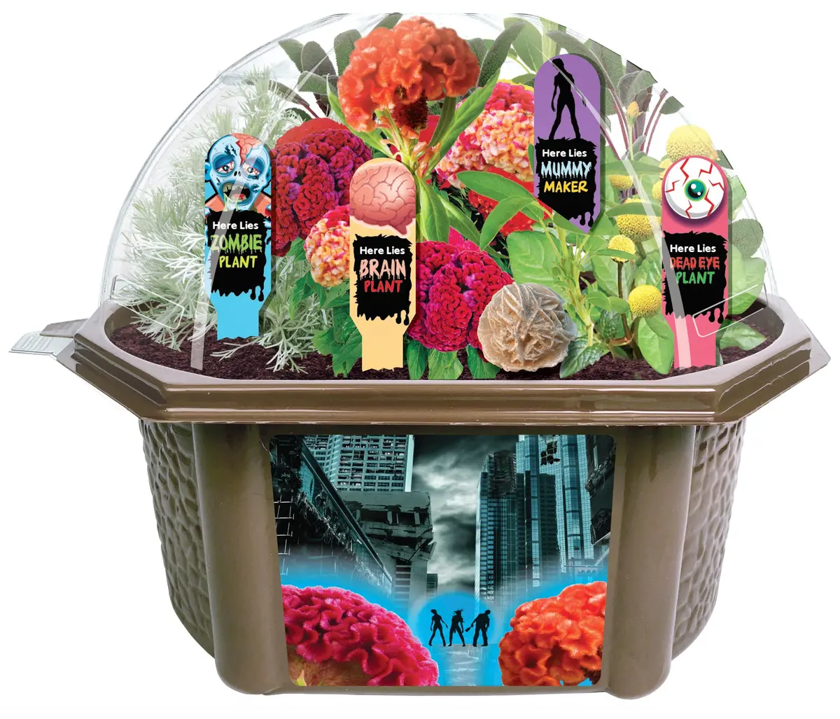 Toys By Nature Zombie Apocalypse Biosphere Terrarium Kit ‚Äì House Of Horrors 1