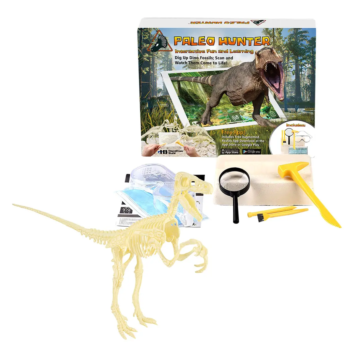 Hamiltonbuhl Velociraptor Rex Paleo Hunter Dig Kit - Steam Education Set 1
