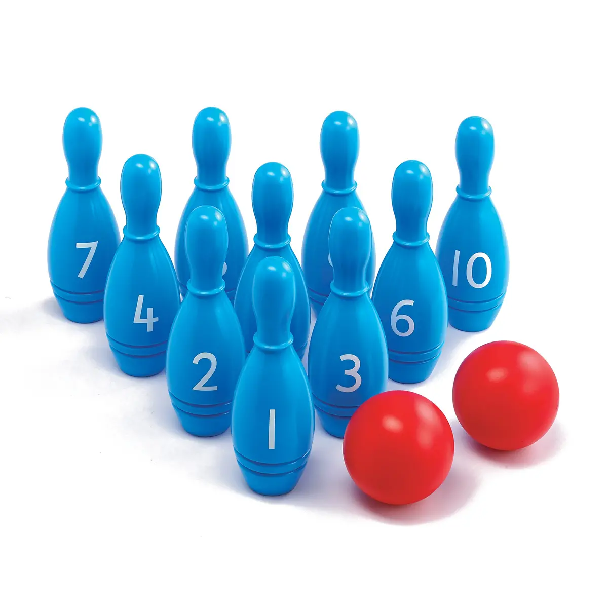 Edxeducation Number Skittles Game - Math Learning Set With 10 Pins And 2 Balls 1