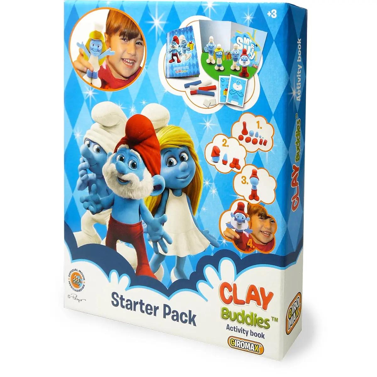 Smurfs 2 Clay Buddies Starter Modeling Set - Interactive Storybook Included 1