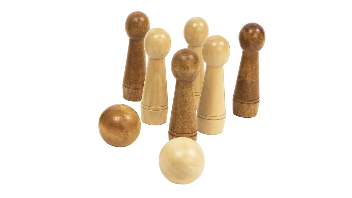 Professor Puzzle Tabletop Bowling Wooden Game Set 1