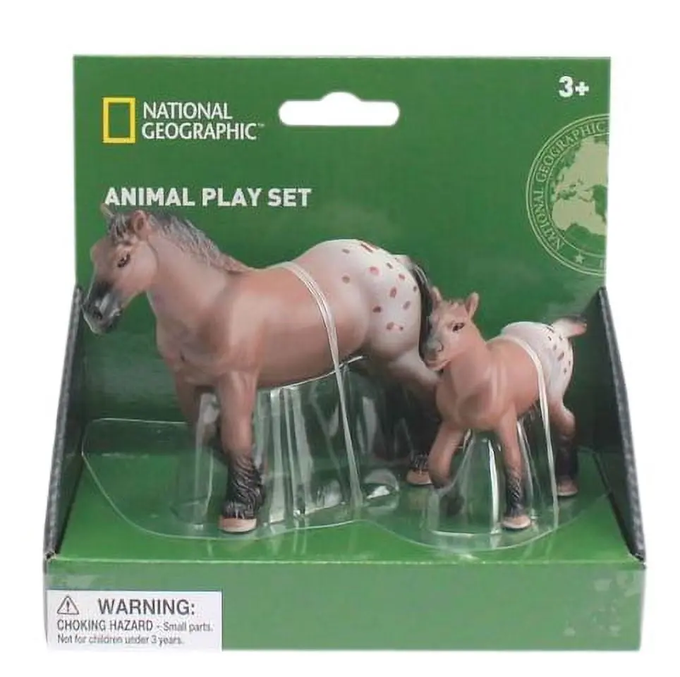National Geographic Horse And Foil Playful Figurine Set 1