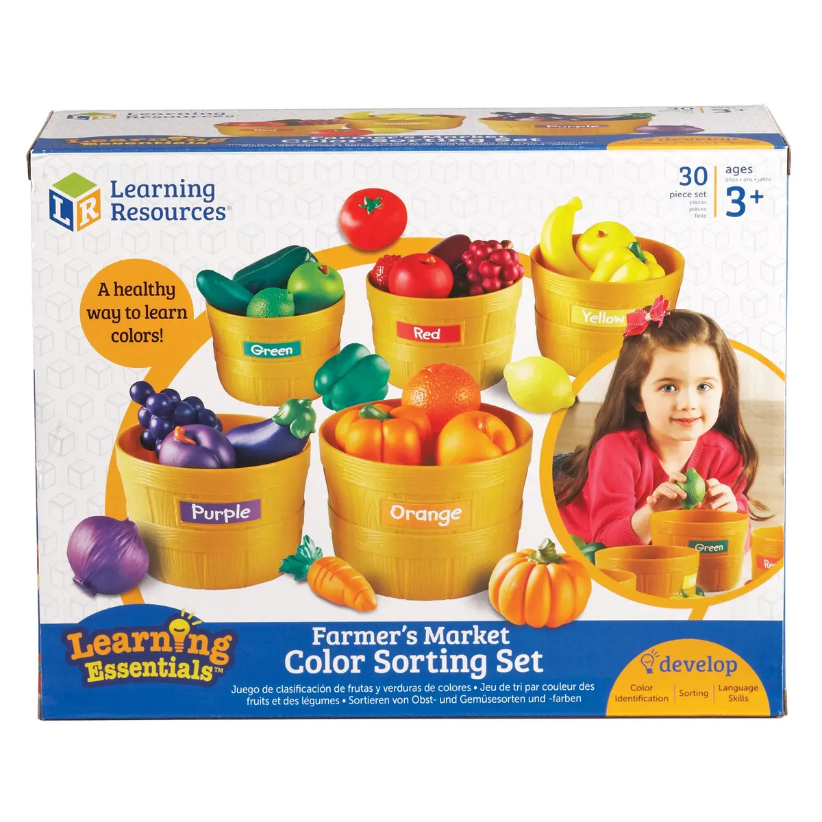 Learning Resources Farmer's Market Color Sorting Set - Educational Toy For Toddlers 1