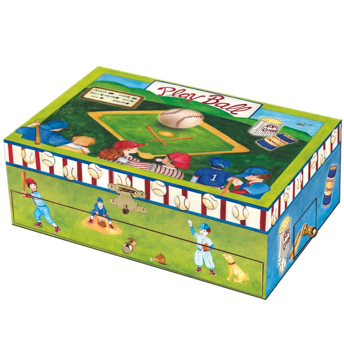 Enchantmints Baseball Musical Jewelry Box For Young Girls 1