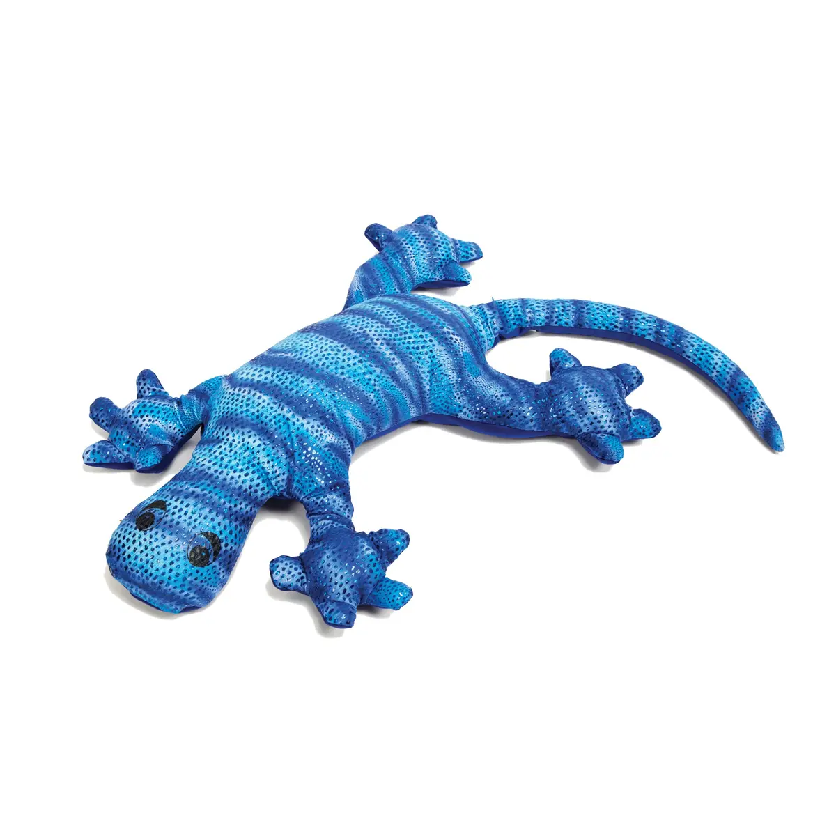 Manimo Sparkly Lycra Weighted Lizard Plush - Serene Blue 1