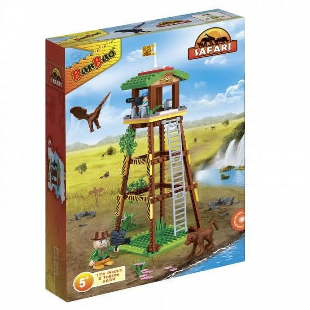 Banbao Safari Watch Tower Building Kit - Stem Toy, 170 Pieces 1