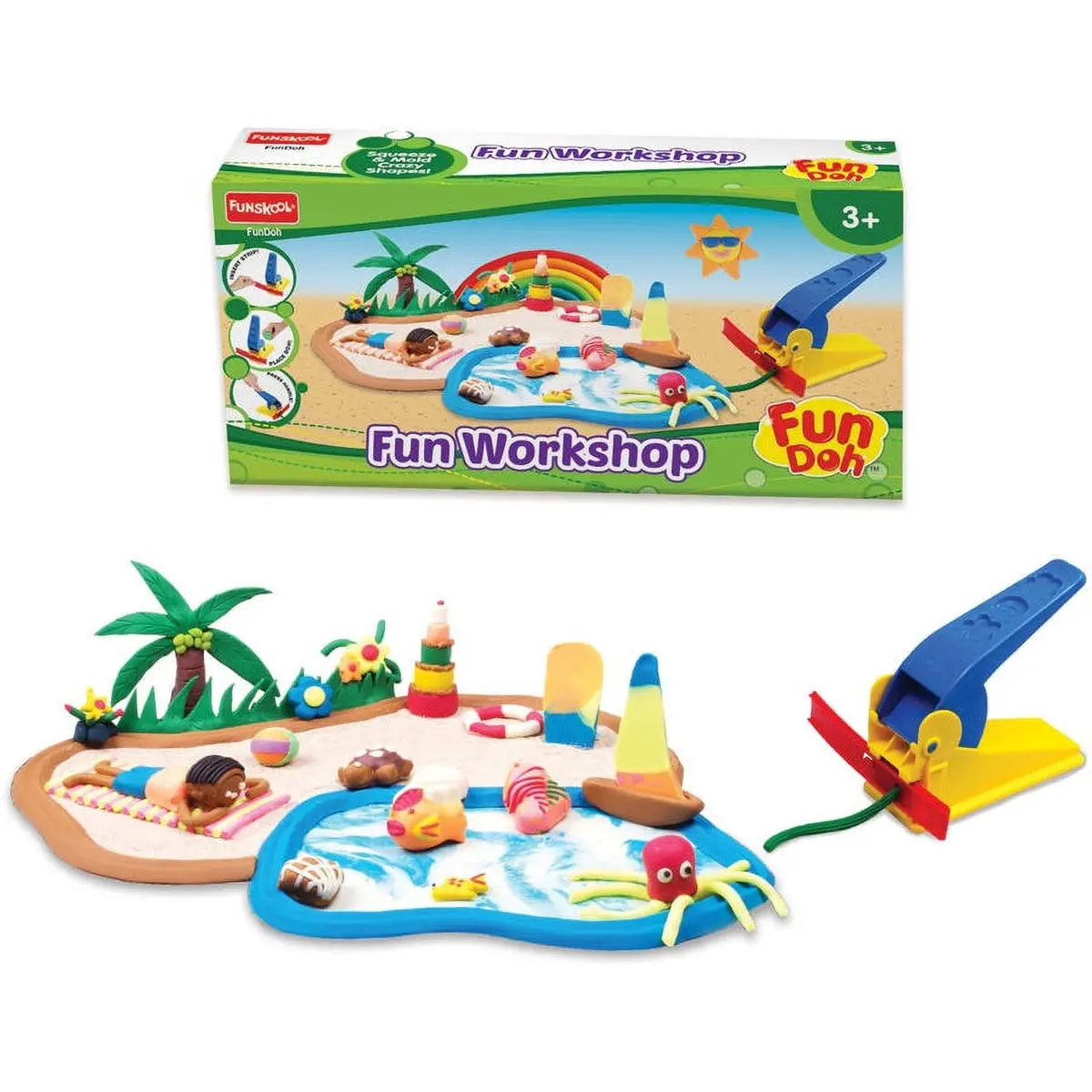 Funskool Fundoh Fun Doh Workshop - Create & Shape Playset 1