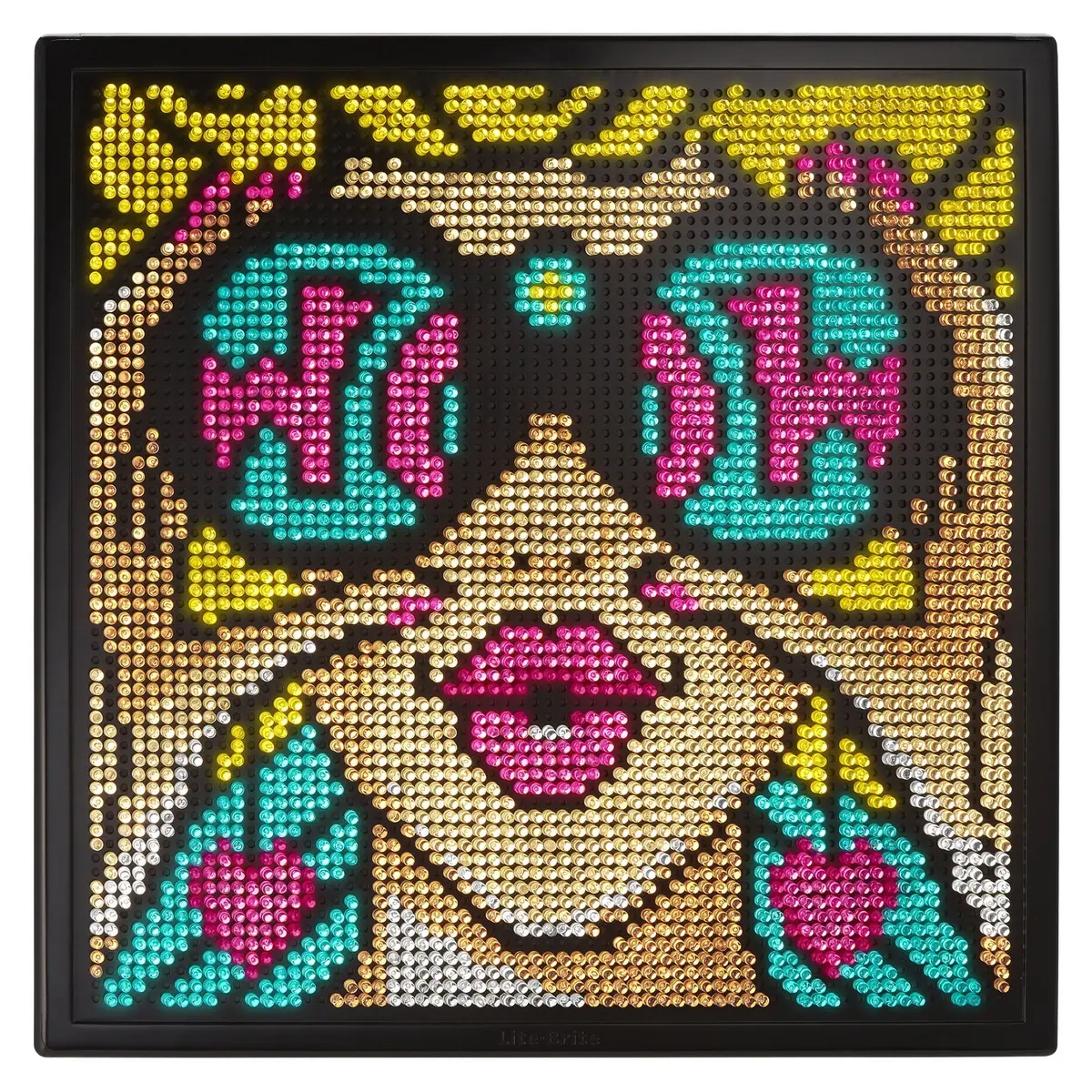 Lite-Brite Wall Art Pop Wow - Illuminated Retro Pop Art 1