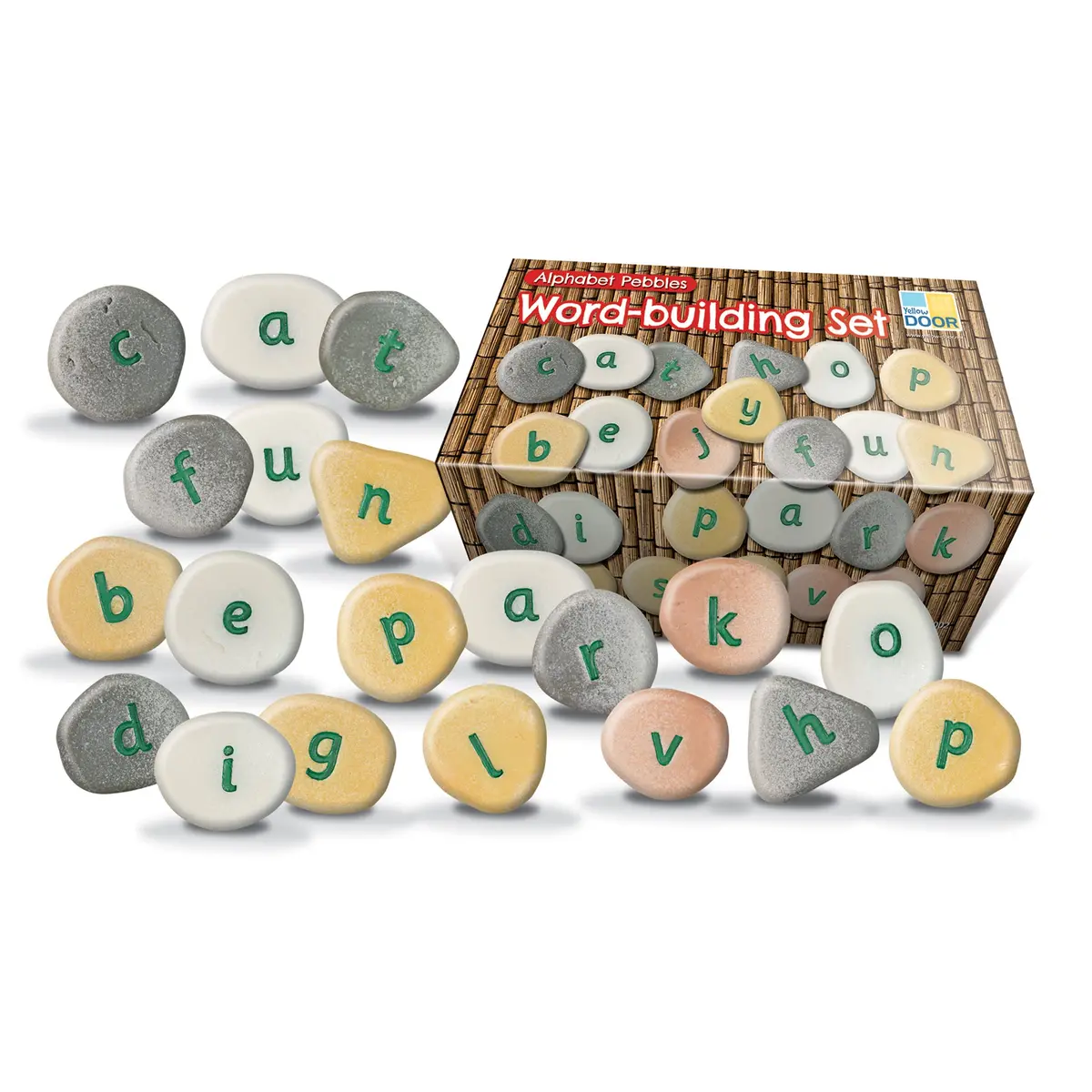 Yellow Door Alphabet Pebbles - Word-Building Set - Multicolor 1