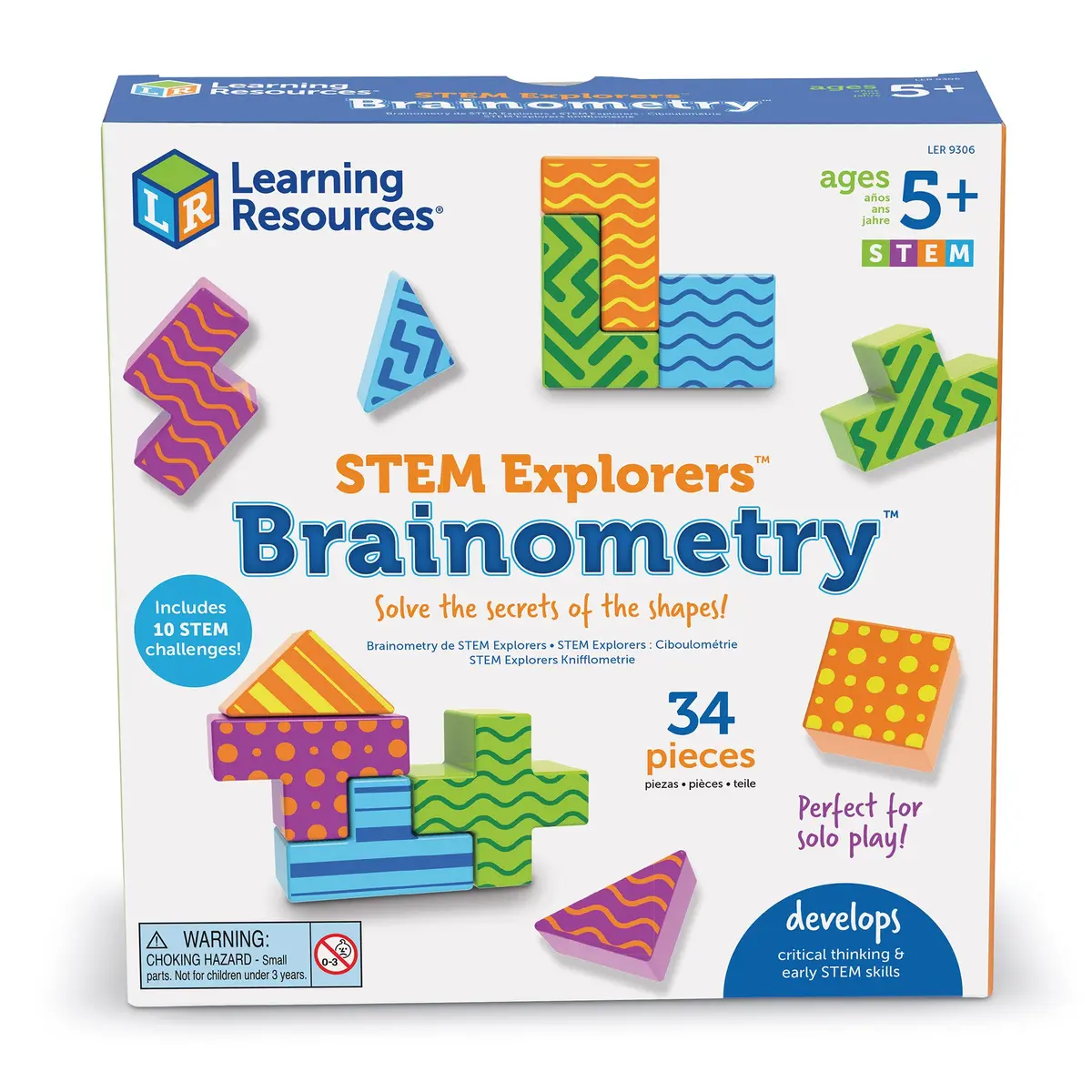 Learning Resources Stem Explorers Brainometry - Educational Geometry And Sorting Challenges 2