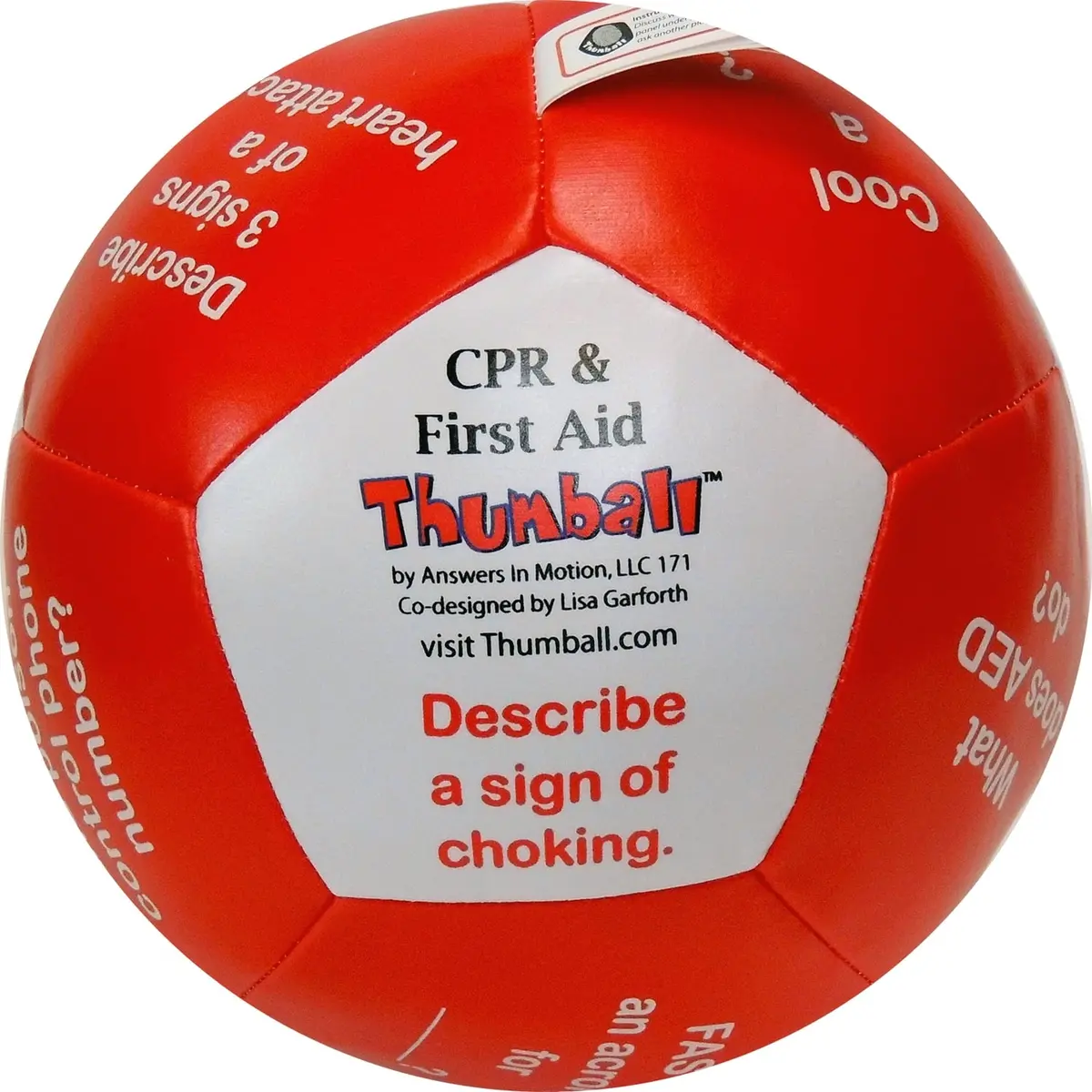Thumball Cpr & First Aid Interactive Learning Ball - 6" 1
