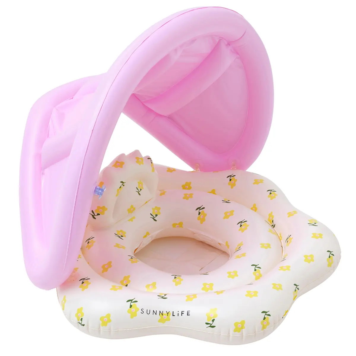 Sunnylife Baby Float Mima Fairy Lemon Lilac - Inflatable With Shade And Head Rest 1