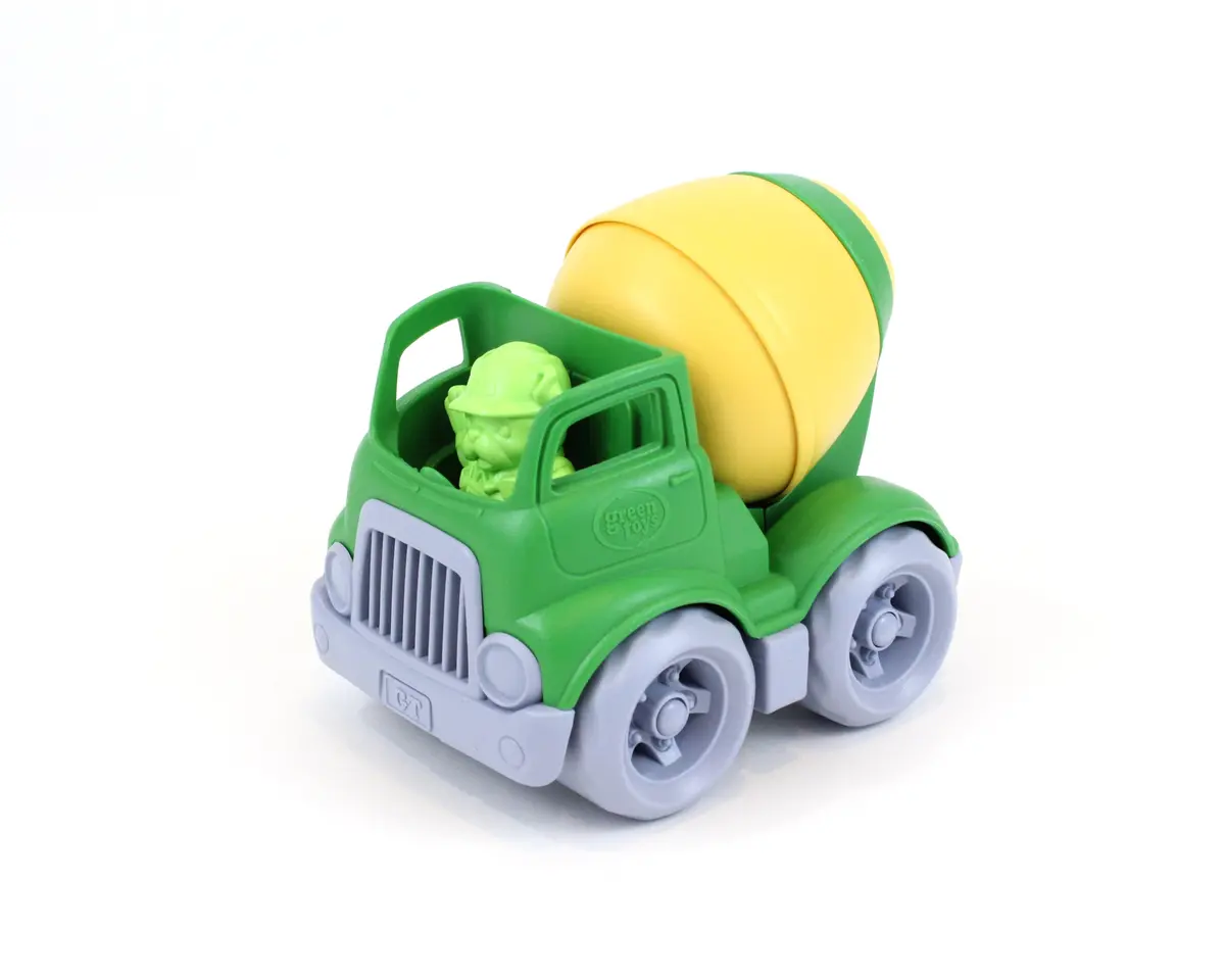 Green Toys Eco-Friendly Mixer Construction Truck - Green/Yellow 1