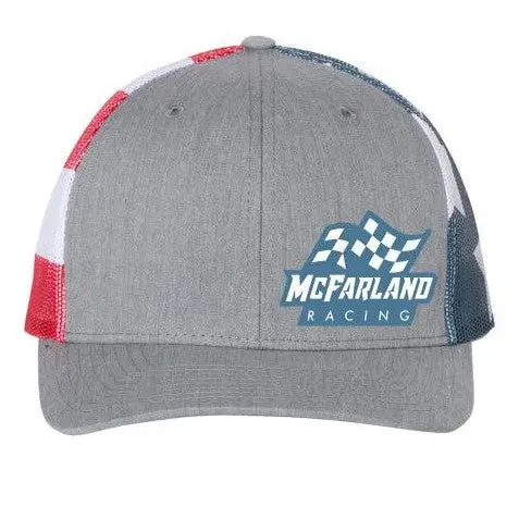 Red White And Blue Racing Hat 1
