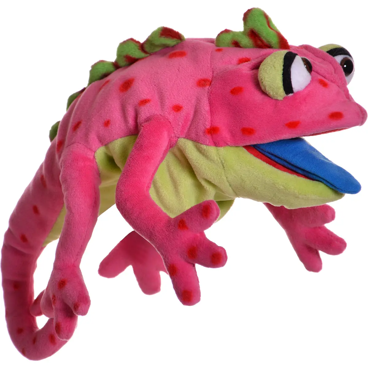 Living Puppets Cammy The Pink Chameleon - 16" Plush Hand Puppet 1