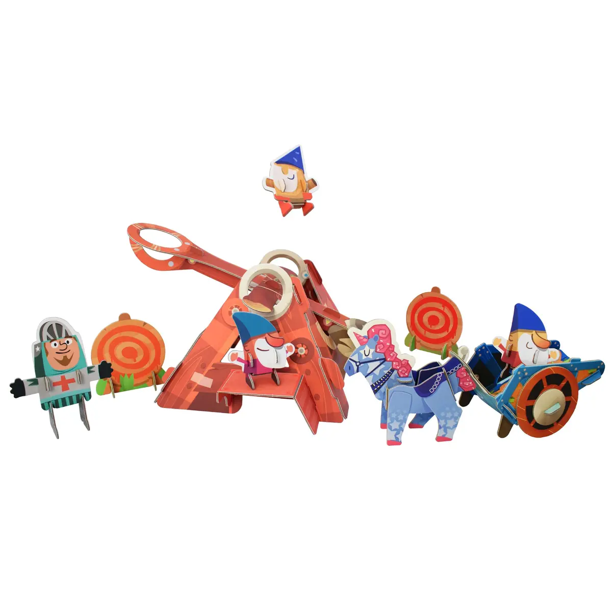 Curious Kingdom 22-Piece Gnome Catapult Playset - Stem Learning Toy 1