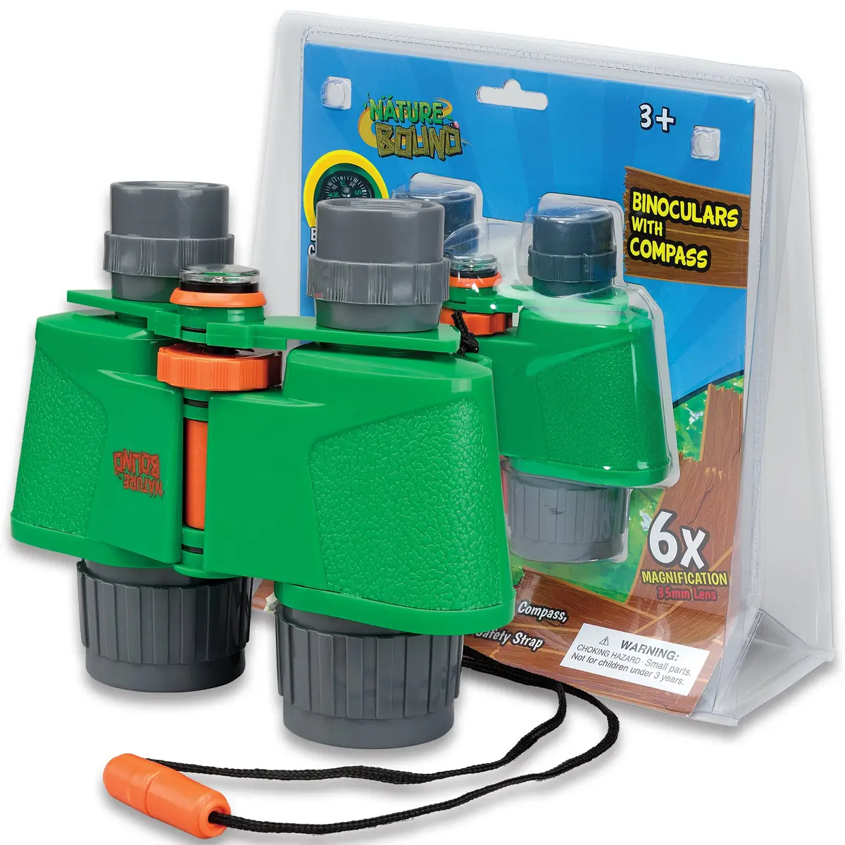 Nature Bound 6X35 Kids Binoculars With Compass - Outdoor Adventure Toy For Ages 3+ 1