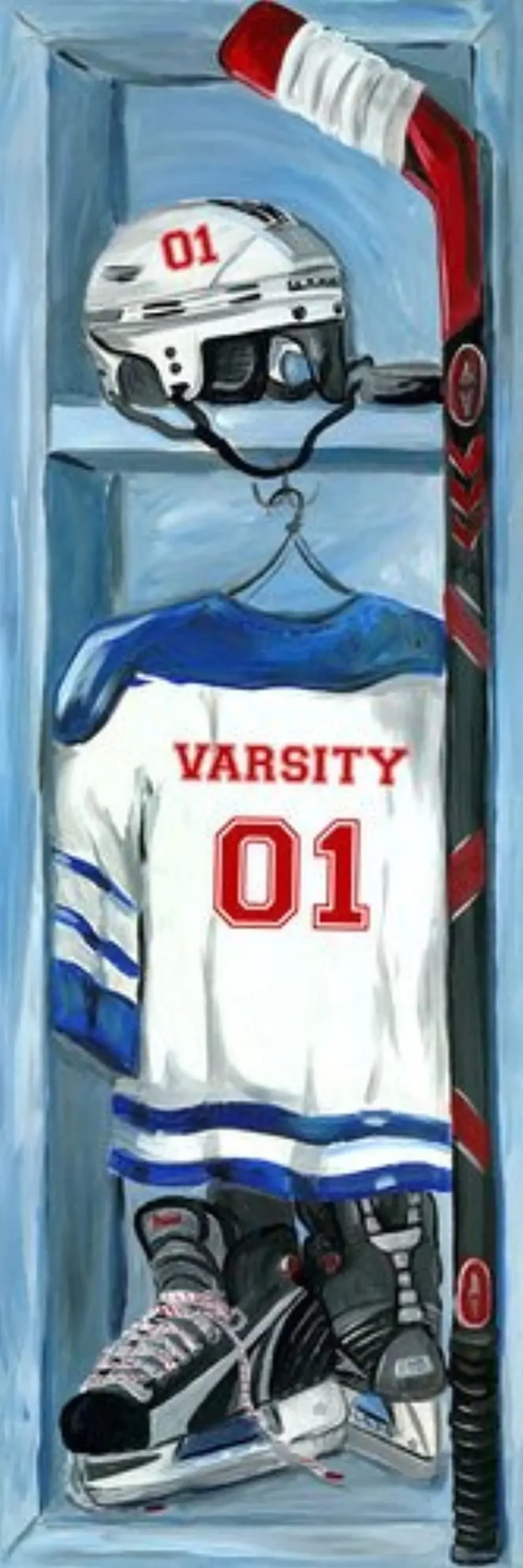 Oopsy Daisys Hockey Locker Canvas Art Extravaganza 1