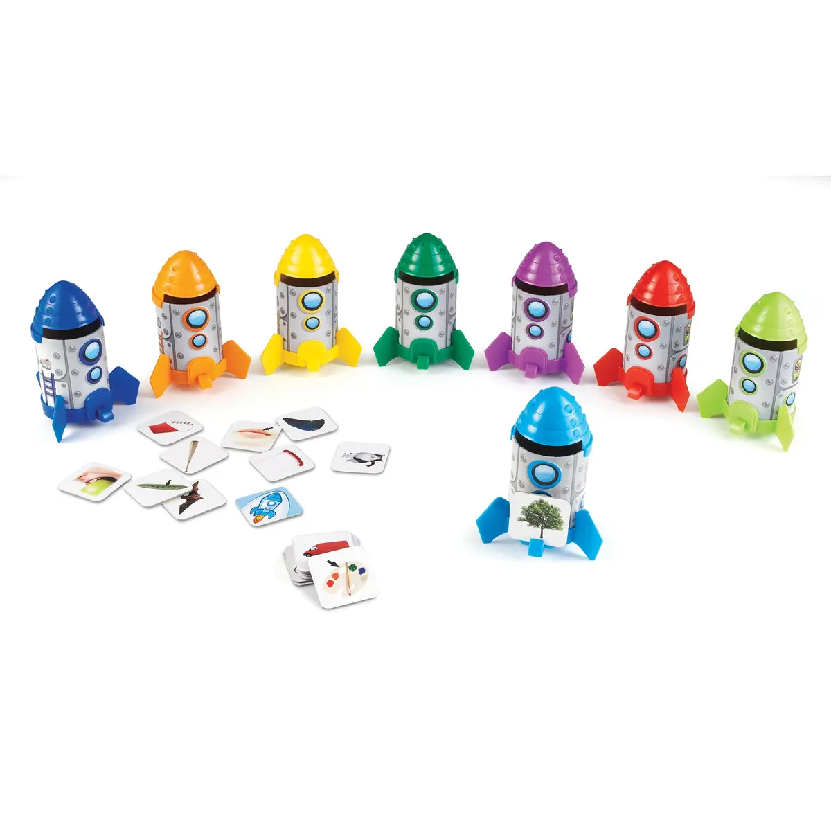 Learning Resources Rhyme & Sort Rockets - Educational Phonics Game 1