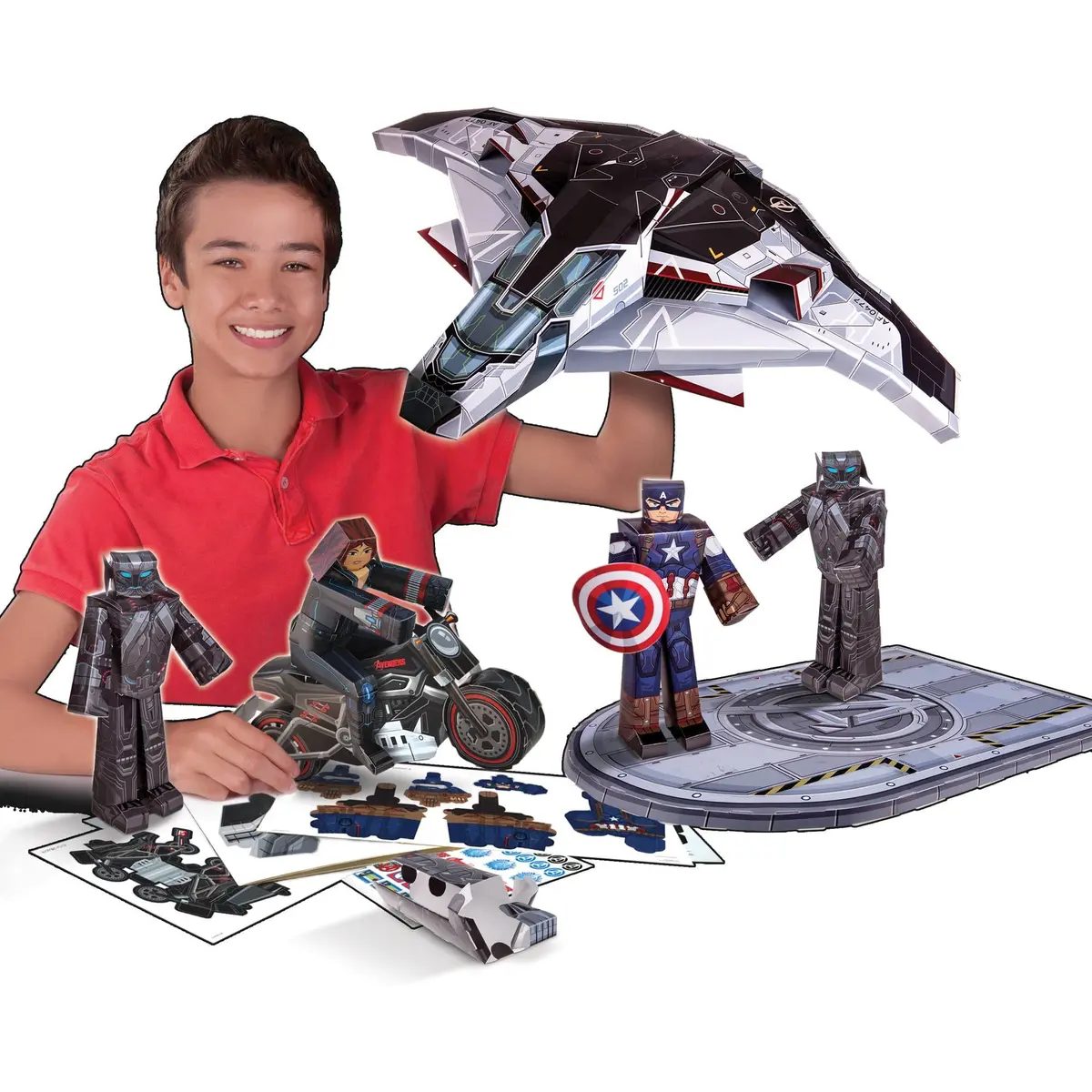 Marvel Age Of Ultron Quinjet Blueprint Vehicle Pack 1