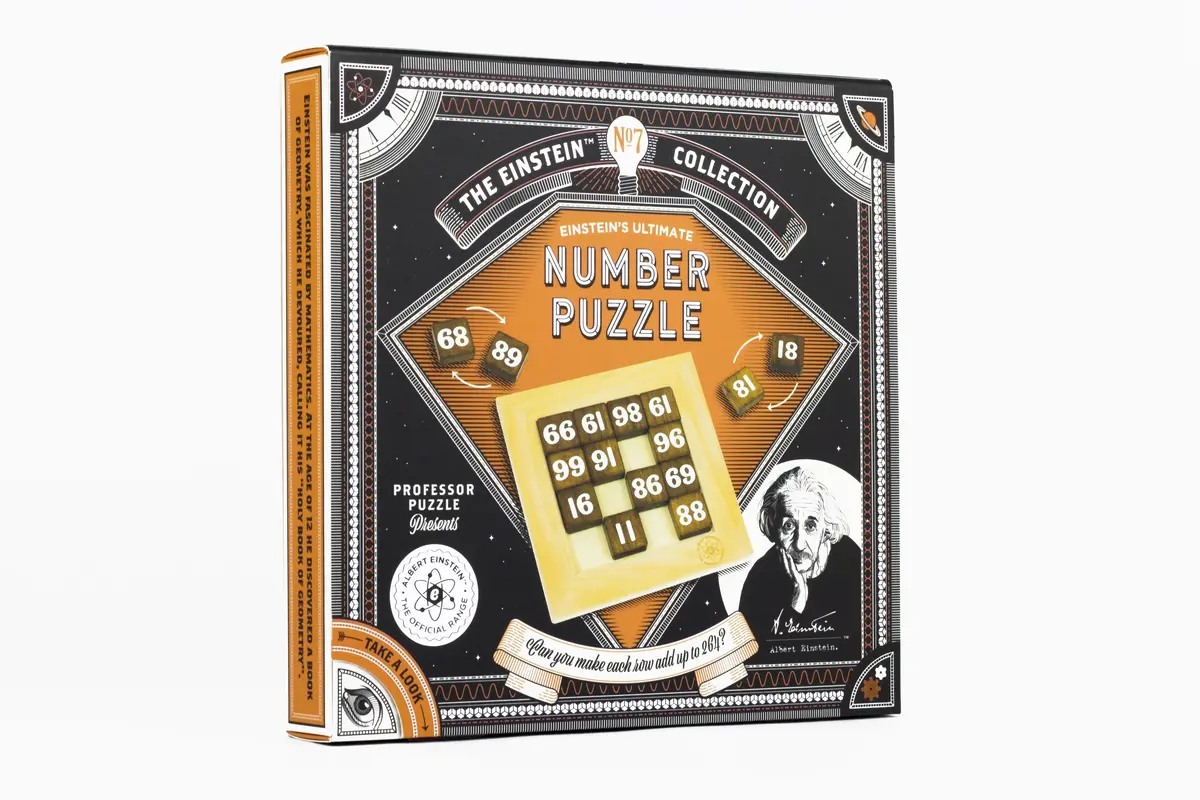 Professor Puzzle Einstein's Ultimate Number Challenge Wooden Arithmetic Puzzle 1