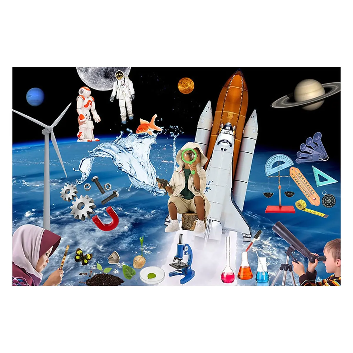 Mojo Science Discovery 48-Piece Jumbo Photographic Floor Puzzle 1