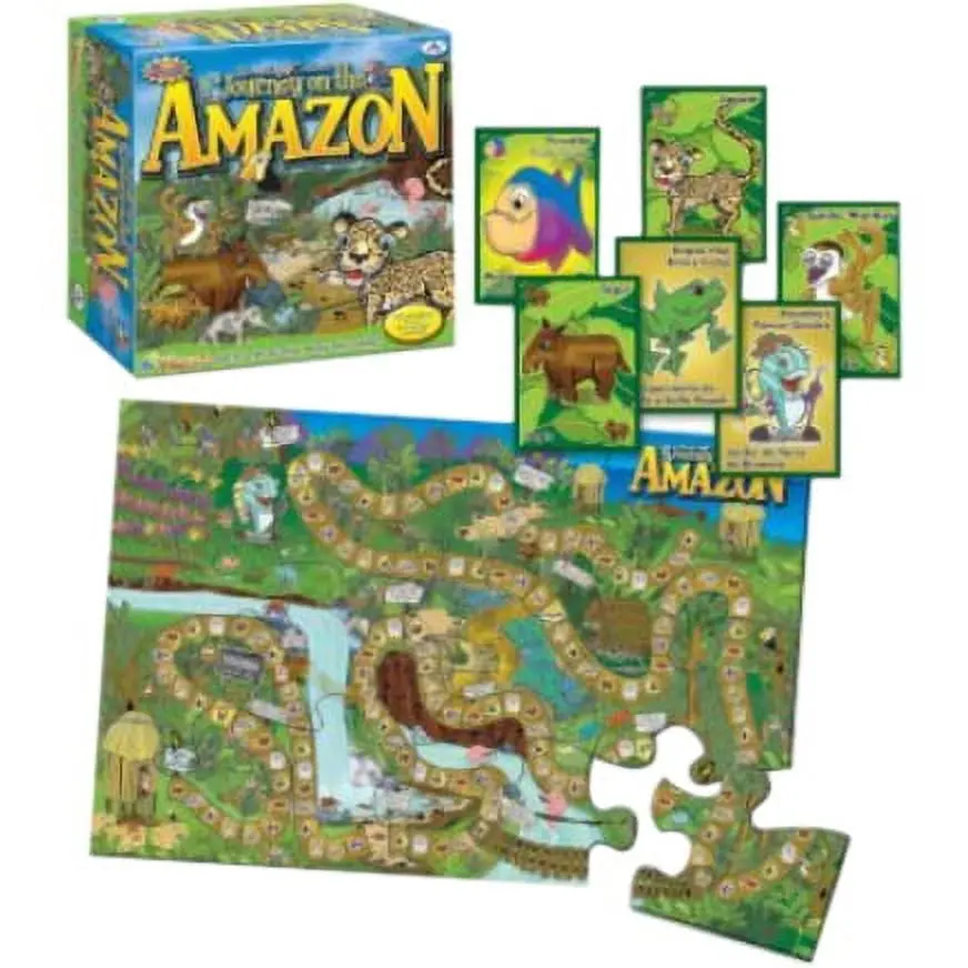 Journey On The Amazon Playzzle™ Interactive Bilingual Board Game 1