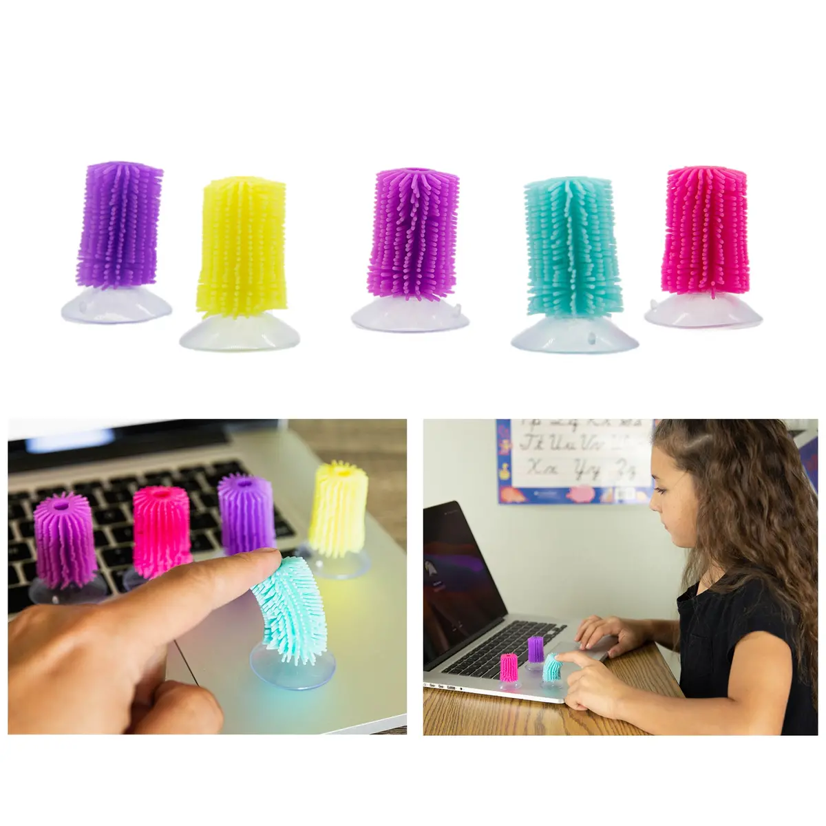 Bouncyband Flick Sticks - Colorful Sensory Fidget Toys - Pack Of 10 1