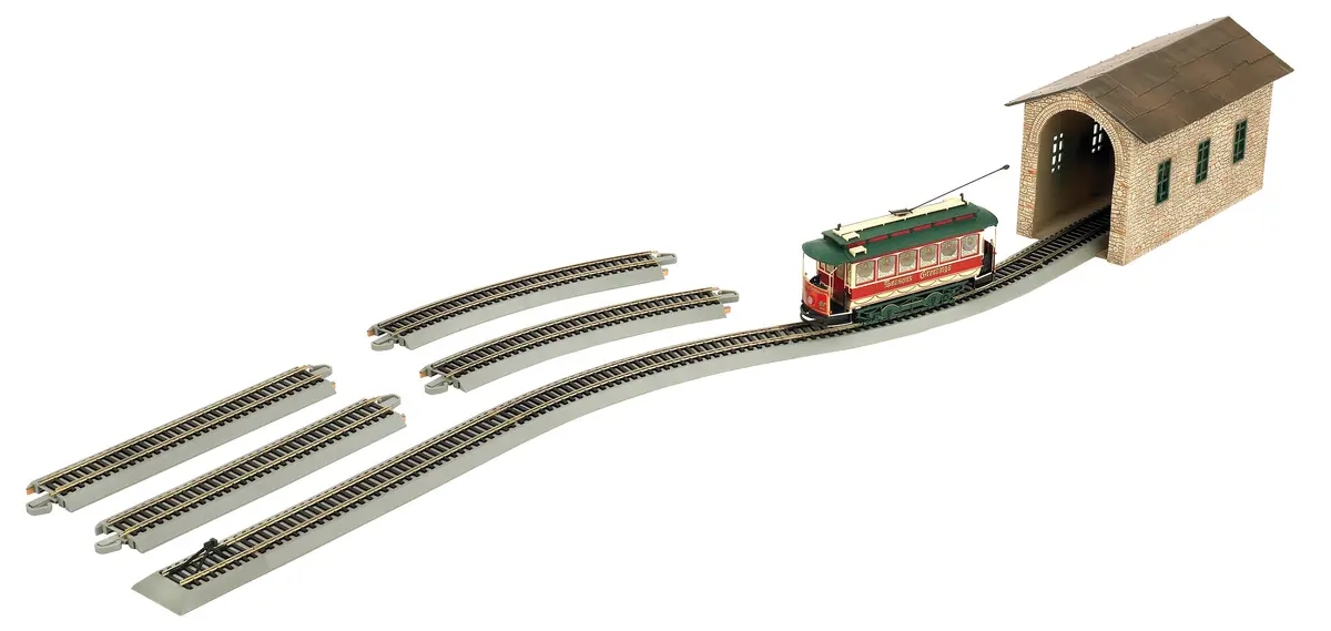 Bachmann Trains - Village Streetcar Christmas Auto Reversing Set - On30 Scale 1