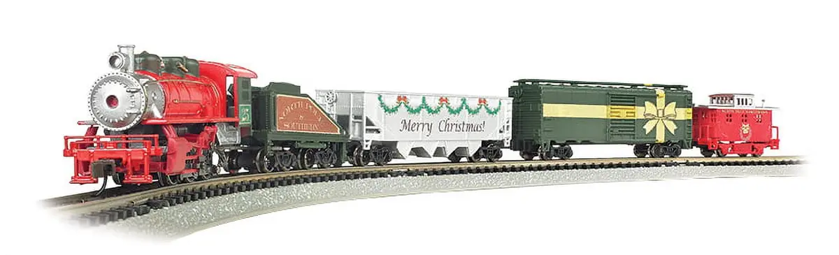 Bachmann Trains - Merry Christmas Express N Scale Electric Train Set 1