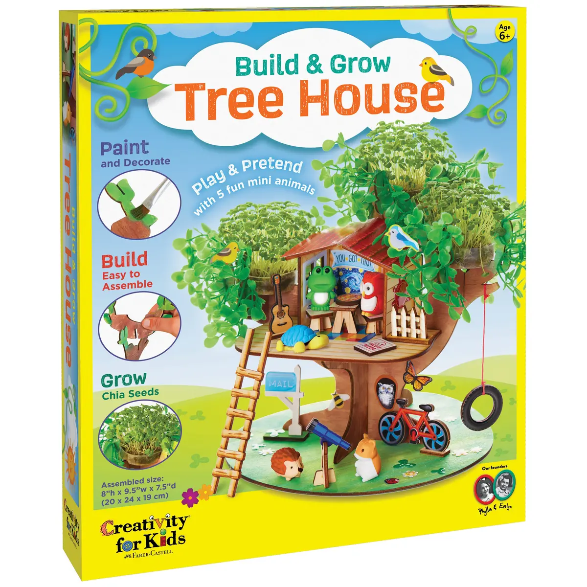 Creativity For Kids Build And Grow Tree House - Eco-Friendly Craft Kit 1